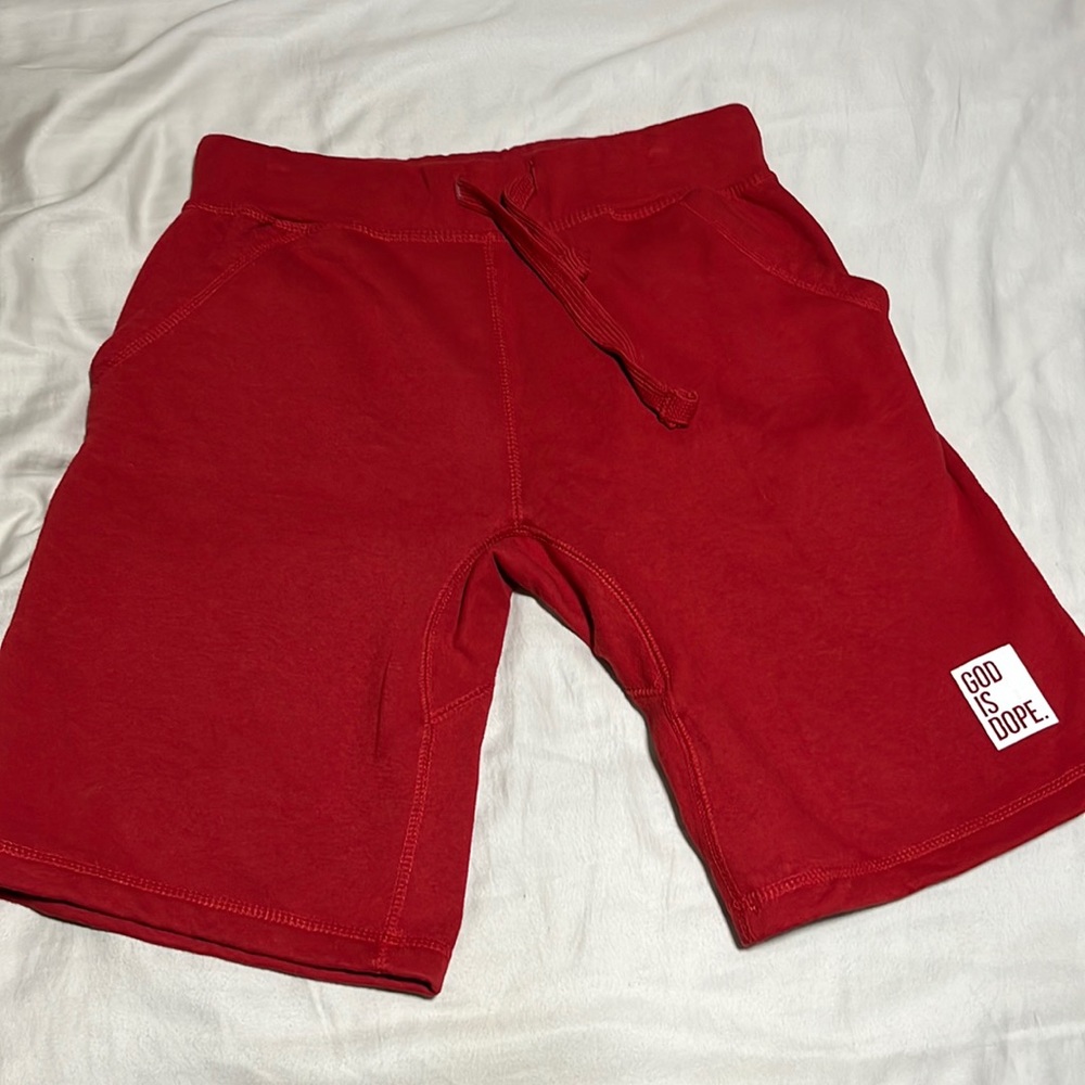 God is Dope shorts. Unisex. Adult Size Small.